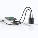 Charger 20W GaN Fast Charger with Cable - Black