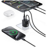 Charger 20W GaN Fast Charger with Cable - Black