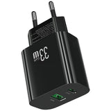 Charger T65 33W Dual Port Fast Charging Adapter (1xUSB-C, 1xUSB-A)