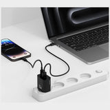 Charger T65 33W Dual Port Fast Charging Adapter (1xUSB-C, 1xUSB-A)