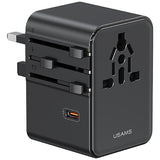 Travel 70W Universal Power Adapter - US/AU/EU/UK Black