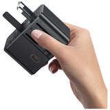 Travel 70W Universal Power Adapter - US/AU/EU/UK Black