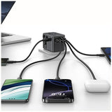 Travel 70W Universal Power Adapter - US/AU/EU/UK Black