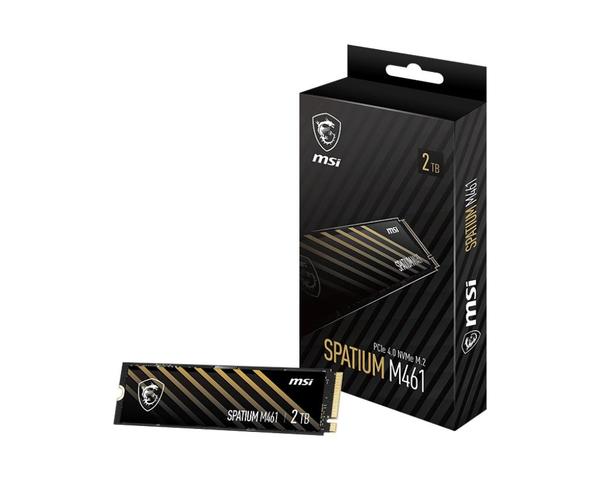 MSI SPATIUM M461 2TB NVMe M.2 SSD - 5000 MB/s Read