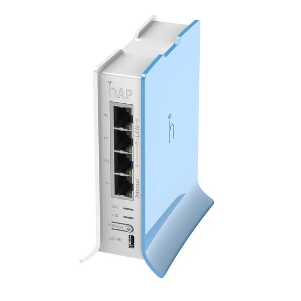 MikroTik hAP lite RB941-2nD-TC Wireless Router - 2.4GHz 802.11b/g/n, 4xLAN, RouterOS L4