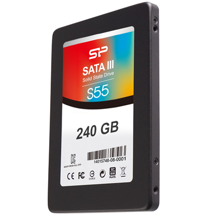 Silicon Power Slim S55 240GB 2.5" SATA III SSD - 550/450 MB/s