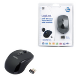 Logilink 2.4GHz Wireless Optical Mini Mouse - Black