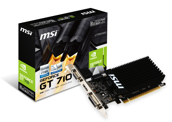 MSI GeForce GT 710 2GB DDR3 Graphics Card