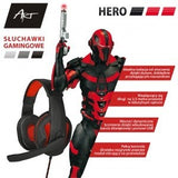 ART HERO wired over-the-ear gaming USB headset with microphone - Cable 2.5 m