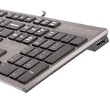 A4Tech KV-300H Wired USB Keyboard - Black (US Layout)